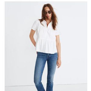 Madewell Seamed Button-Down Shirt Sz S